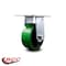 Service Caster 5 Inch Heavy Duty Green Poly on Cast Iron Rigid Caster with Roller Bearing SCC SCC-35R520-PUR-GB - alternate 5